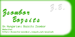 zsombor bozsits business card